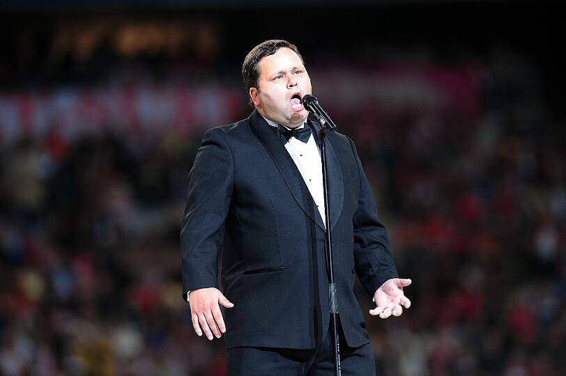Englands Star-Tenor Paul Potts hält zum FC Bayern.