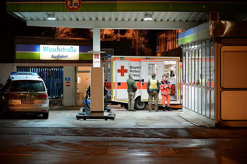 Versuchter Raubüberfall in Traunstein. Die Bilder vom Tatort.