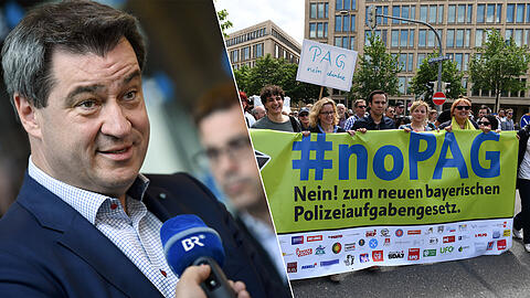 Das PAG erhitzt bayernweit die Gemüter. Ministerpräsident Markus Söder will das Gesetz jedoch unverändert lassen - allein an der Umsetzung ließe sich noch feilen.