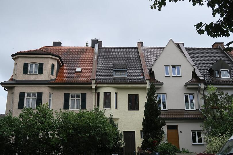 Reihenhäuser in der Peter-Vischer-Straße.