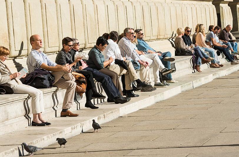Mittagspause an der Residenz in München - damit ist ab Mittwoch erst einmal Schluss.
