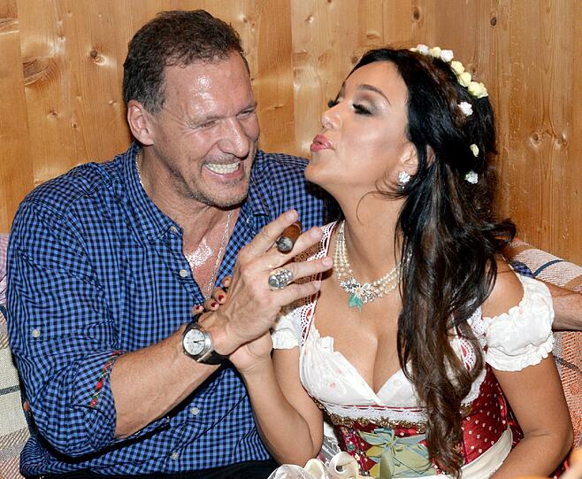 Ralf Möller und Verona Pooth bei der legendären Weißwurstparty im Nobel-Hotel "Stanglwirt" bei Kitzbühel