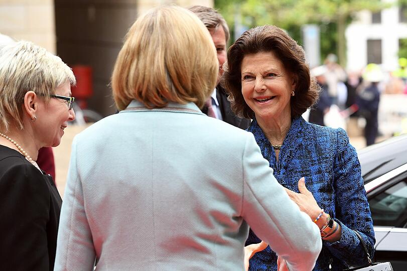 Königin Silvia von Schweden bei ihrem Besuch in Düsseldorf