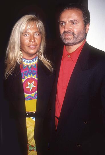 Donatella Versace und Gianni Versace im Jahr 1991.