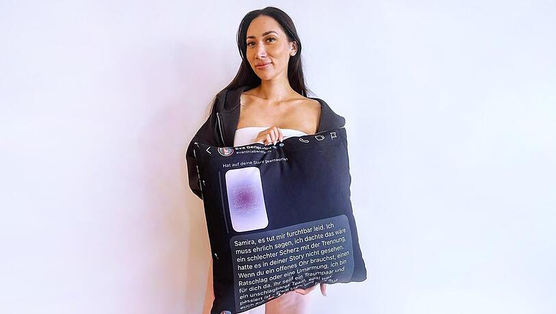 Samira Yavuz nimmt ein explosives Kissen mit in den Dschungel.