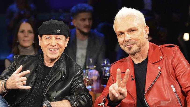 Klaus Meine (li.) und Rudolf Schenker gemeinsam in der NDR Talkshow in Hamburg Klaus Meine (li.) und Rudolf Schenker gemeinsam in der NDR Talkshow in Hamburg