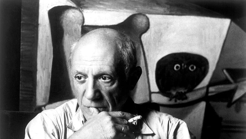Der legendäre Maler Pablo Picasso. Der legendäre Maler Pablo Picasso.