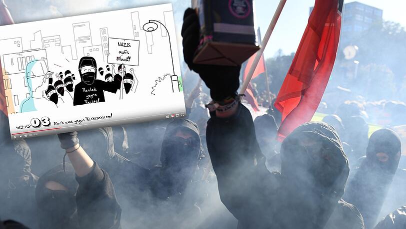 Bei Demonstrationen treten sie gerne als "Schwarzer Block" auf - und immer wieder laufen anfänglich friedliche Proteste von Linksextremen aus dem Ruder. Bayerns Innenminister warnt Jugendliche jetzt über Social Media vor ihnen.