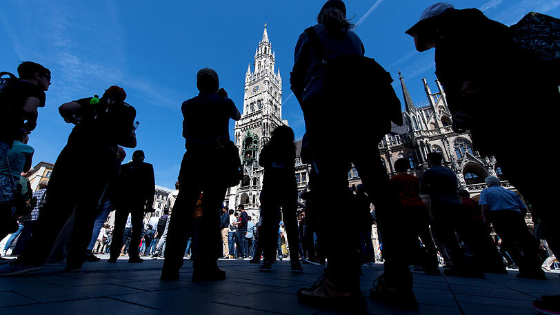In München besonders beliebt bei Touristen: Der Marienplatz im Herzen der Stadt.