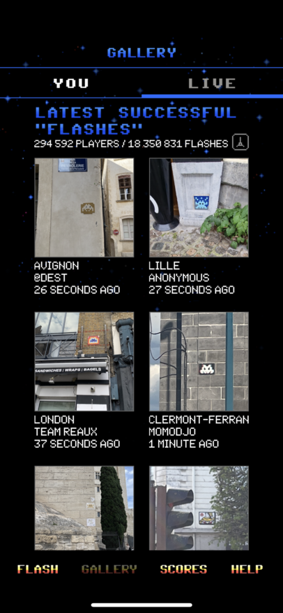 Sekündlich werden die Kunstwerke von Invader weltweit fotografiert.