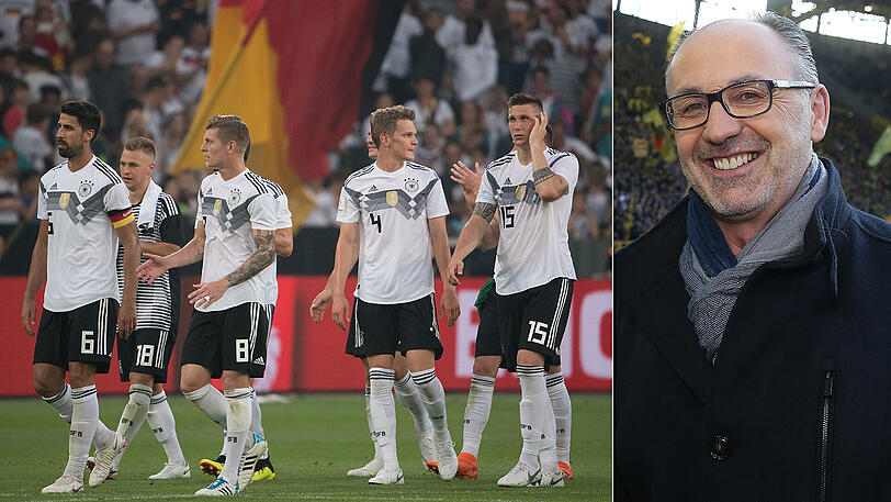 "Bei unserer Qualität und der Schwäche vieler anderer Nationen sehe ich keinen anderen Titelträger als Deutschland", sagt Jürgen Kohler (rechts) über die deutsche Elf.
