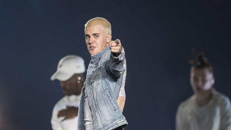 Der kanadische Popsänger Justin Bieber auf seiner "Purpose World Tour" 2017. Der kanadische Popsänger Justin Bieber auf seiner "Purpose World Tour" 2017.