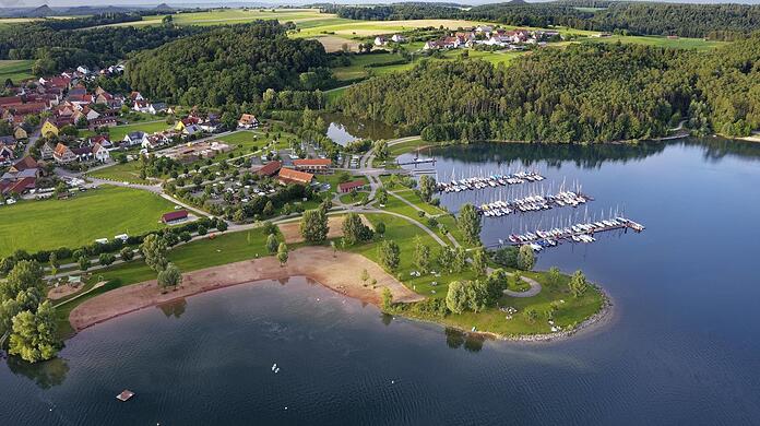 Der Große Brombachsee ist eins unserer 9-Euro-Ticket-Ziele.