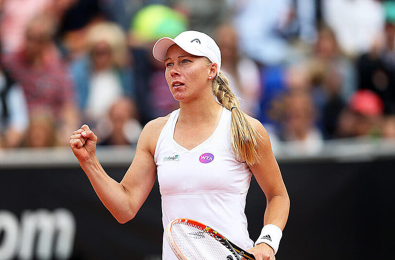 Nach 2:33 Stunden verwandelte Mona Barthel ihren Matchball.