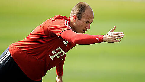 Da geht's lang: Arjen Robben brennt nach der Reha auf seinen Einsatz.