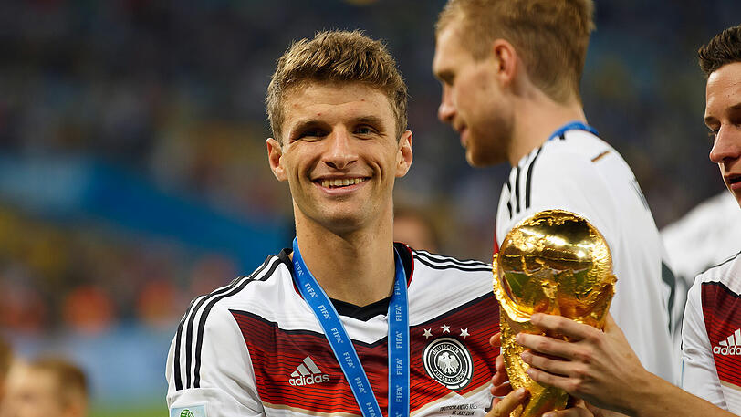 Die Krönung: Thomas Müller wurde 2014 mit Deutschland Weltmeister.