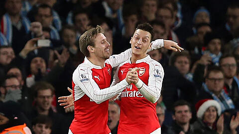 War der überragende Spieler beim Sieg gegen Manchester City: Arsenals Mesut Özil.
