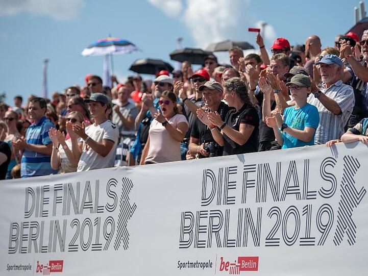 Die vielen Zuschauer sorgen bei den Finals in Berlin für eine gute Stimmung.