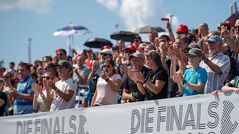 Die vielen Zuschauer sorgen bei den Finals in Berlin für eine gute Stimmung.