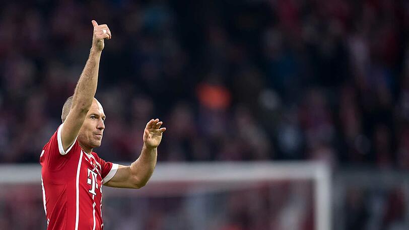 Daumen hoch: Arjen Robben ist bereit für das Topspiel am Samstag gegen Borussia Dortmund.