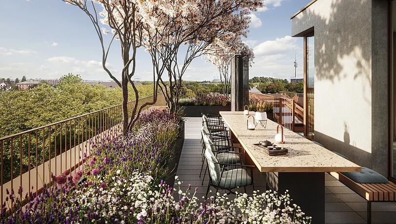 Eine Dachterrasse für alle soll Nachbarn zusammenbringen. Eine Dachterrasse für alle soll Nachbarn zusammenbringen.