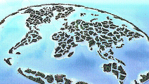 Die Welt im Kleinen: Die künstlichen Inseln „The World“, in der sich „Germany“ und „Austria“ befinden. Die Welt im Kleinen: Die künstlichen Inseln „The World“, in der sich „Germany“ und „Austria“ befinden.