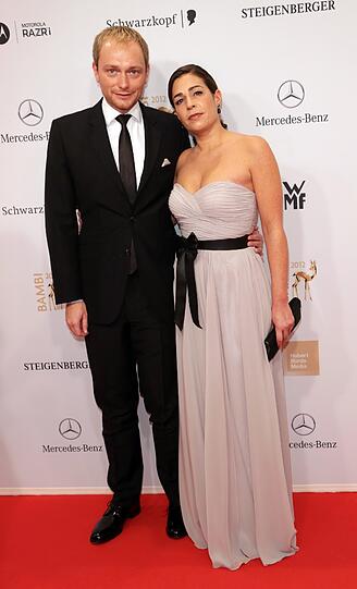 Christian Lindner (FDP) und Frau Dagmar Rosenfeld