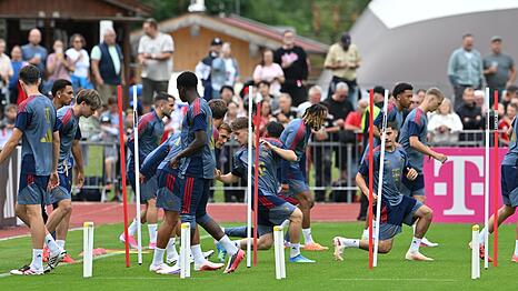 Der FC Bayern trainiert am Tegernsee.