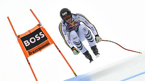 Luis Vogt gelingt eine b&auml;renstarke Fahrt in Kitzb&uuml;hel.