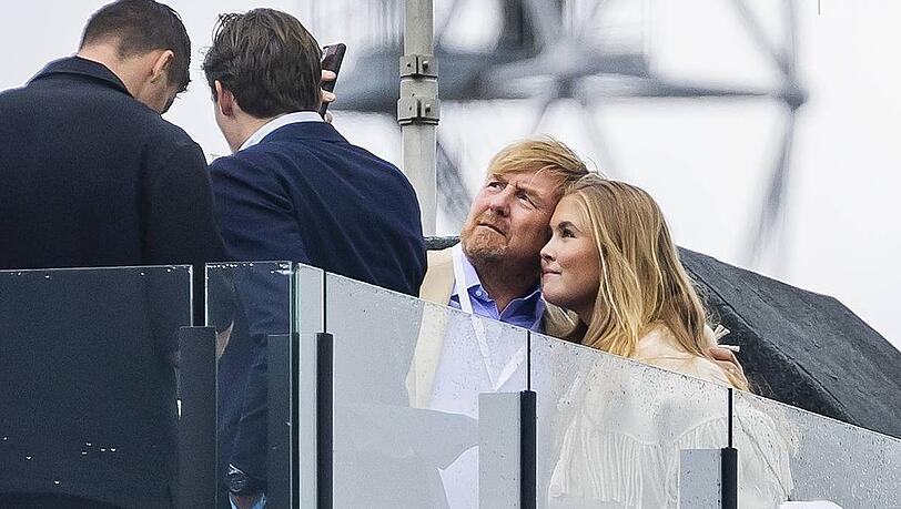 Willem-Alexander und Amalia in Zandvoort.