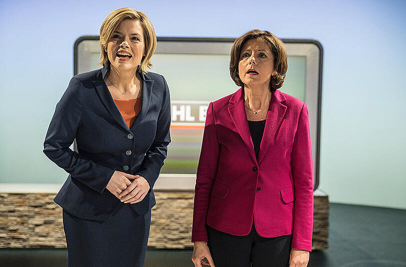 Ob bei Einwanderung, Straßenbau oder Bildungspolitik: Klöckner (l) und Dreyer schienen über zwei verschiedene Länder zu sprechen.