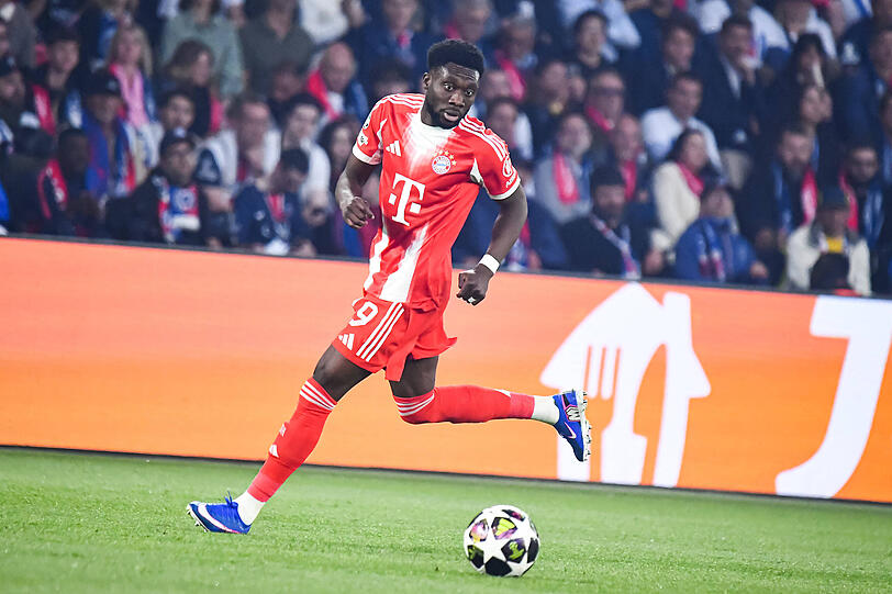 Schnellster Bayern-Spieler: Alphonso Davies.