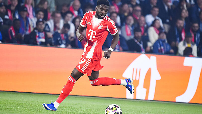 Schnellster Bayern-Spieler: Alphonso Davies.