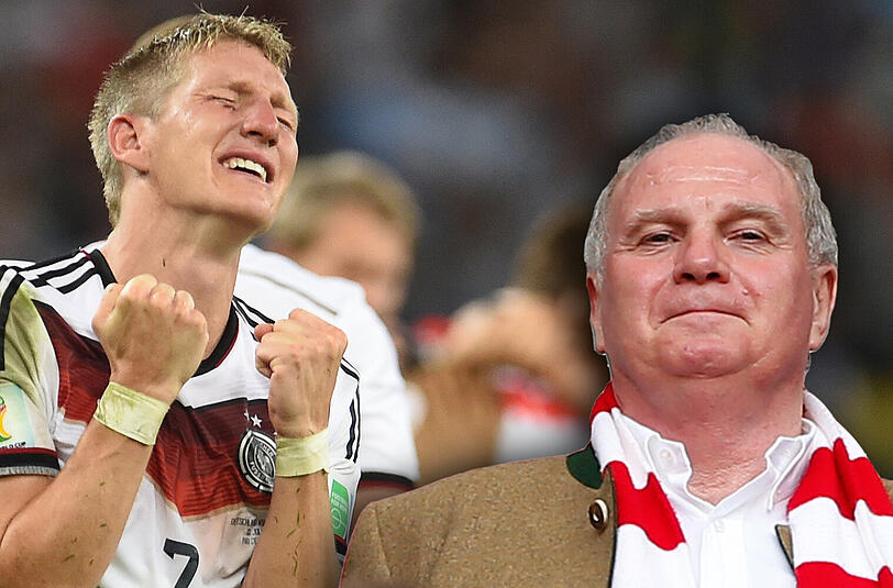 Bastian Schweinsteiger richtete bewegende Worte an Uli Hoeneß.