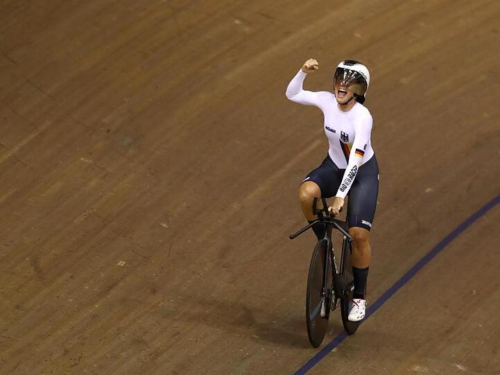 Lisa Brennauer in Aktion, hier bei den European Championships 2018. Foto: John Walton/PA Wire/dpa/Archivbild