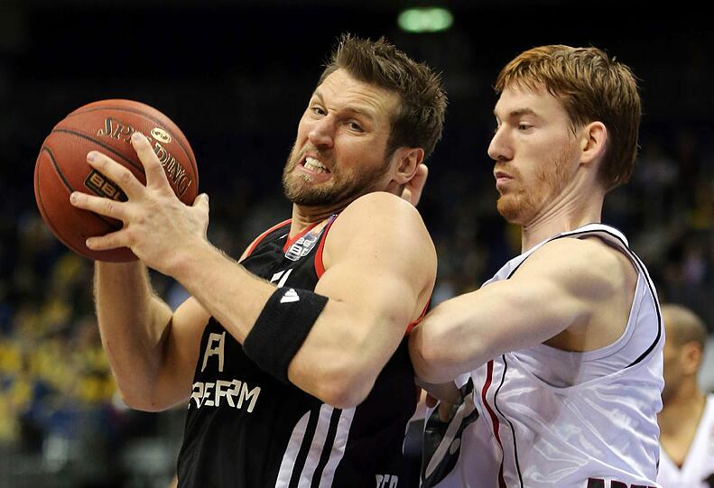 Center Jared Homan beim Pokalspiel gegen Artland.