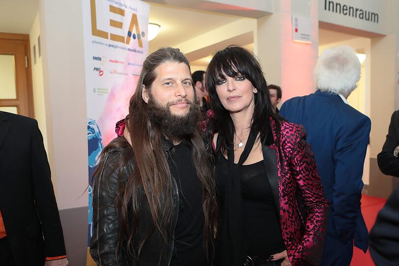 Nena und Lebensgefährte Philipp Palm beim LEA Award 2017
