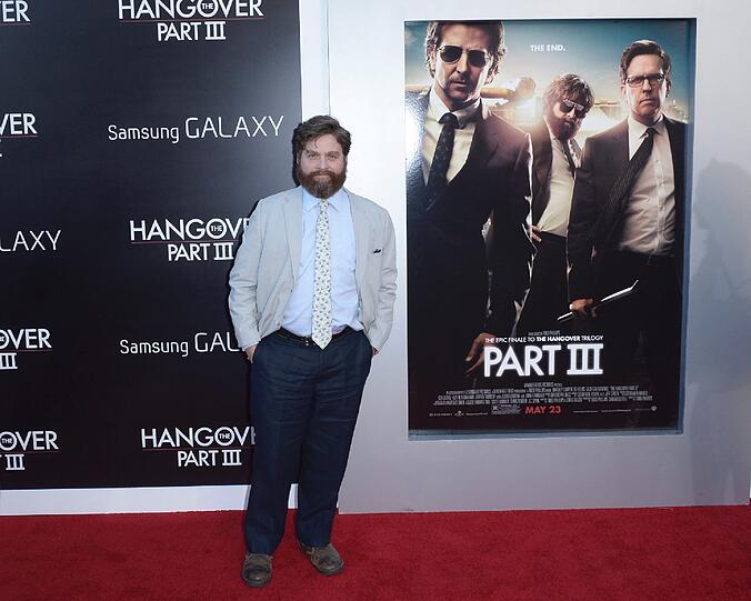 Zach Galifianakis auf der Premiere seines neuen Films