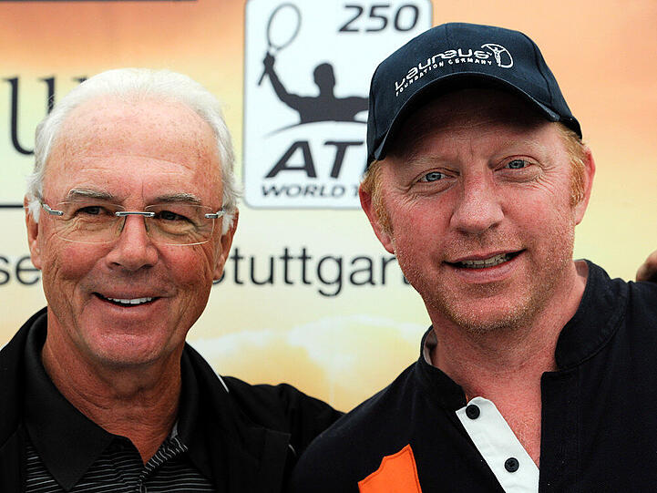 Könige der Werbesprüche: Franz Beckenbauer und Boris Becker
