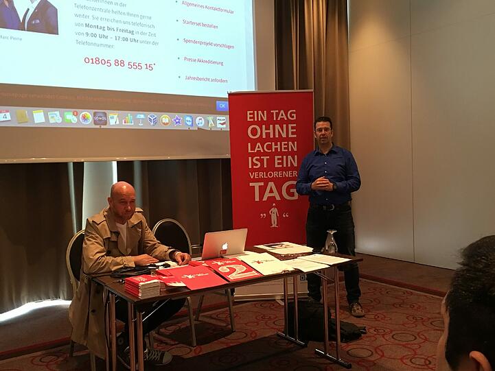 Die Gründer des Vereins, Christian Vosseler (r) und Marc Peine.