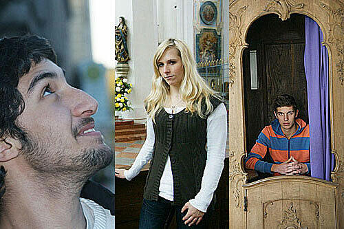 Farauk, Charlotte und Lukas.