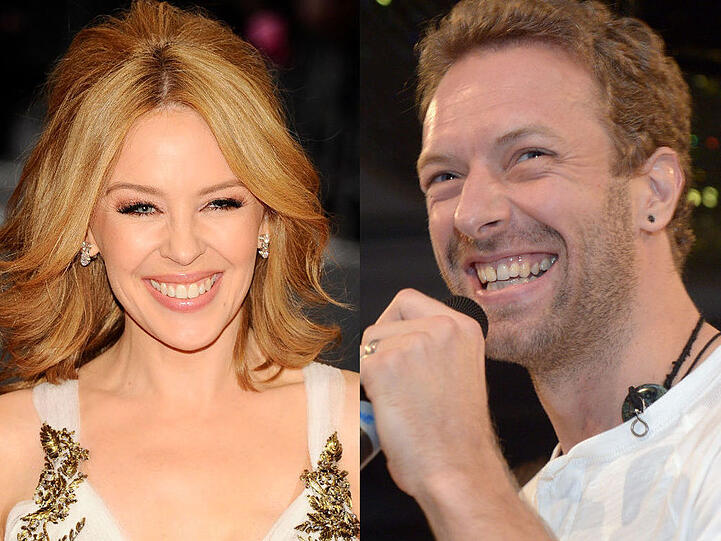 Was läuft zwischen Kylie Minogue und Chris Martin?
