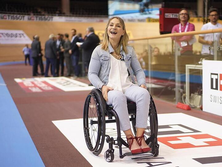 Ist nach einem schweren Trainingsunfall querschnittsgelähmt: Bahndrad-Olympiasiegerin Kristina Vogel.