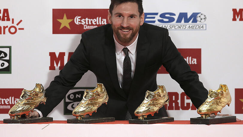 Lionel Messi konnte den "Goldenen Schuh" bisher fünf Mal gewinnen. 2021 wird er wohl leer ausgehen. Lionel Messi konnte den "Goldenen Schuh" bisher fünf Mal gewinnen. 2021 wird er wohl leer ausgehen.
