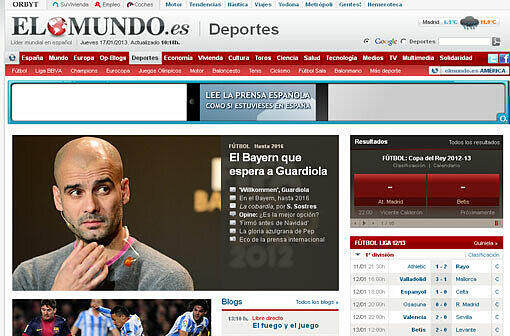 El Mundo: 'Bayern twitterte am Mittwoch eine Bombe, eine Riesen-Überraschung: Guardiola kommt &ndash; und die Medien haben vorher nichts gemerkt."