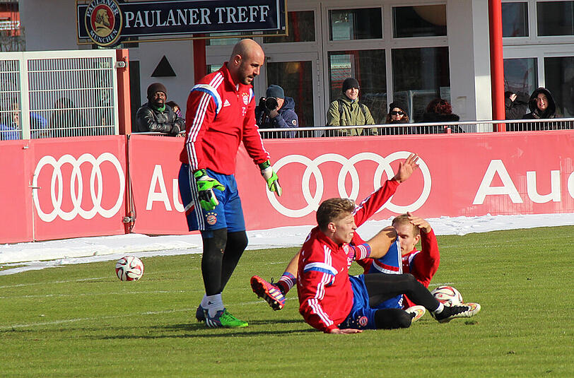 Der FC Bayern beim Samstagstraining nach der 1:4-Klatsche in Wolfsburg.