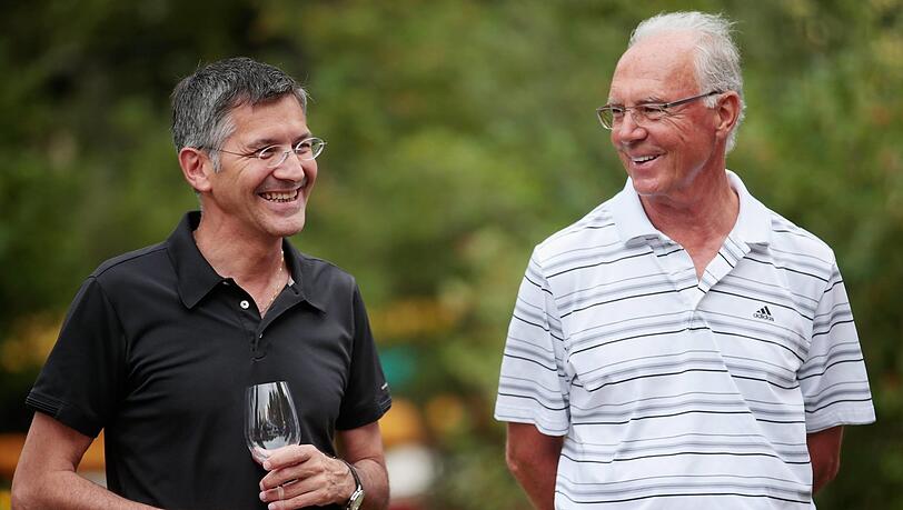 Herbert Hainer und Franz Beckenbauer.