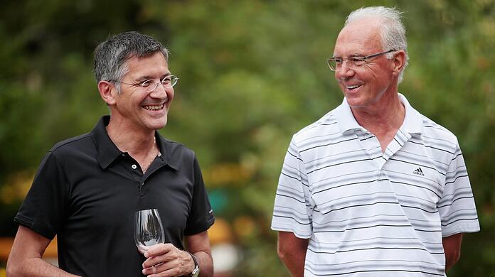 Herbert Hainer und Franz Beckenbauer.