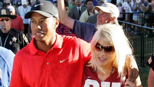 Tiger Woods und Ehefrau Elin - ein Bild aus dem Jahr 2006. Tiger Woods und Ehefrau Elin - ein Bild aus dem Jahr 2006.