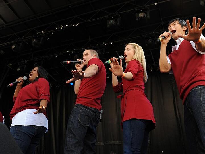 Darsteller der TV-Show «Glee» in Washington.